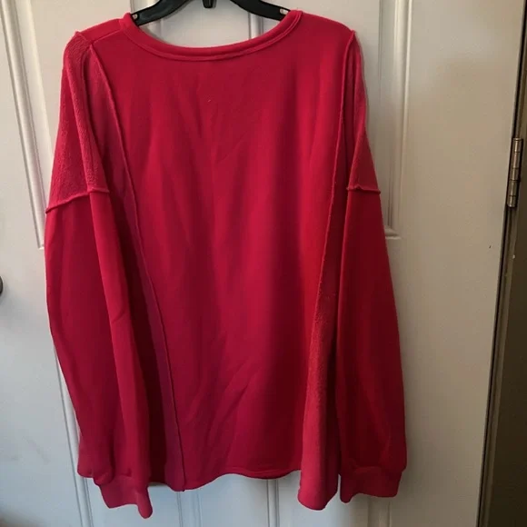 HEIMISH USA Hot Pink Buttoned Top - Picture 4 of 4